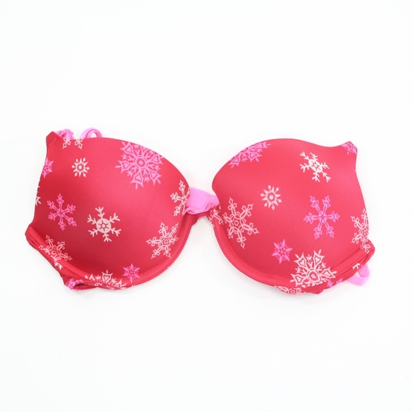 Victoria's Secret Other - Victorias Secret Red Snowflake Push Up Bra